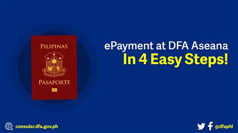 DFA Passport EPayment: 4 Easy Steps .